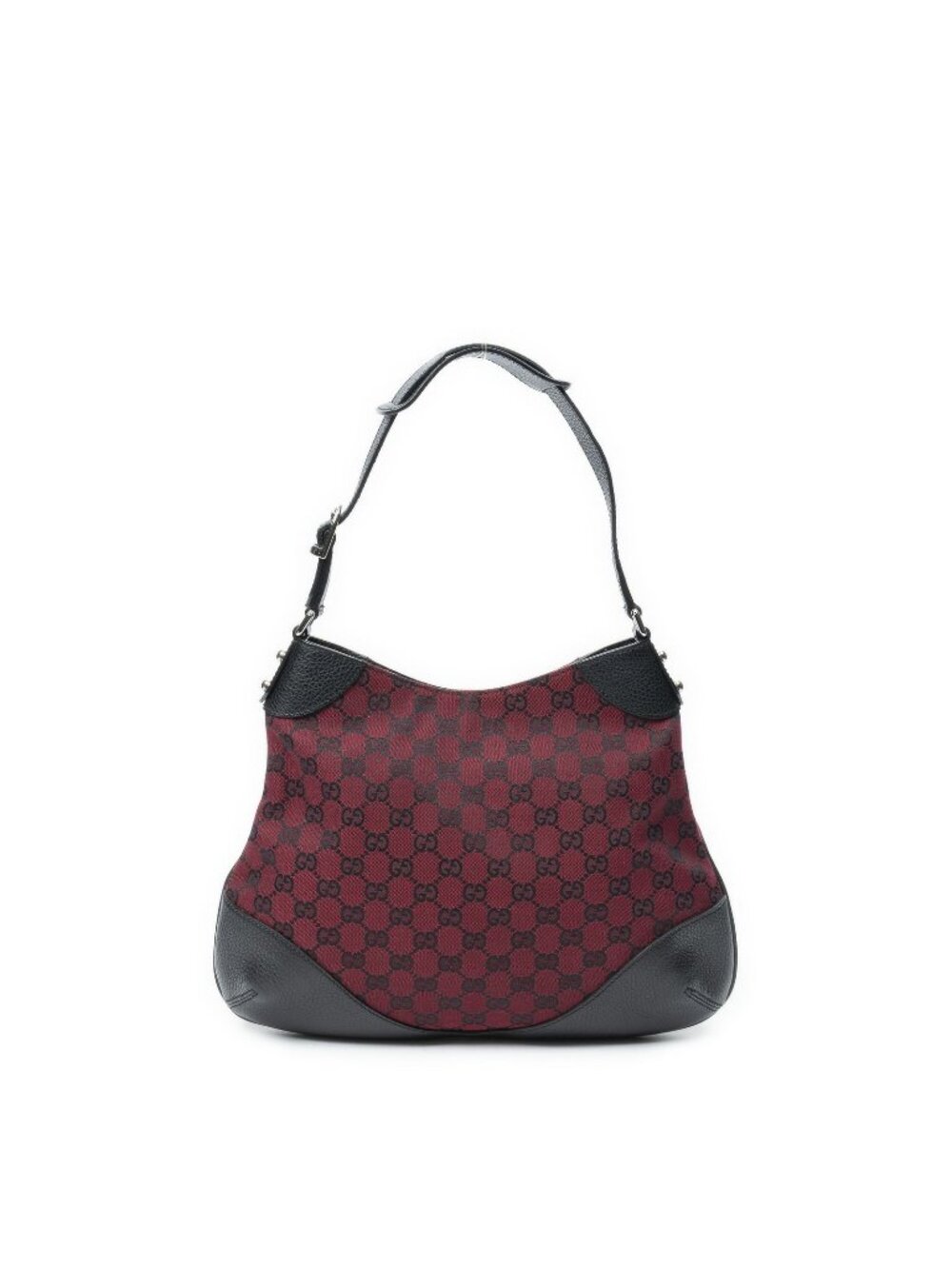 Gucci Small Zip Hobo Red Black GG Canvas